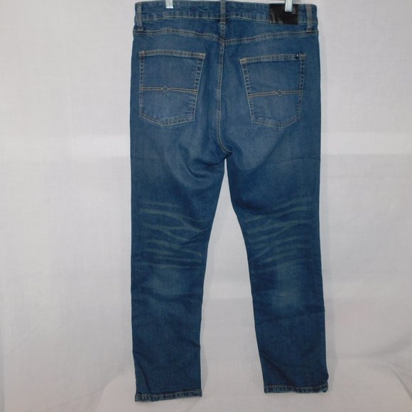 LUCKY BRAND Mens 34 x 32 straight Denim Blue Jeans - Picture 9 of 11